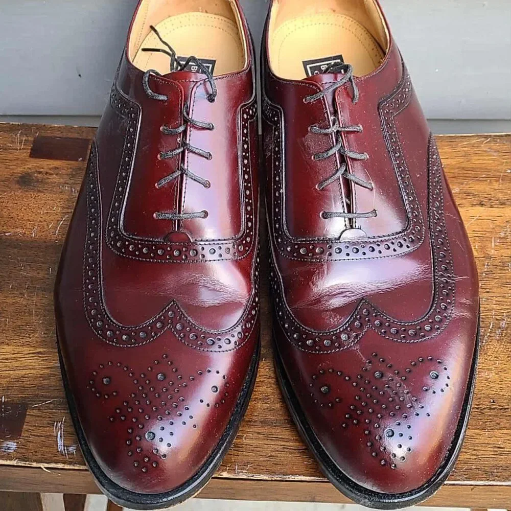 Bostonian Burgundy Houghton Leather Lace Shoes size 12 D NEW NIB NWT